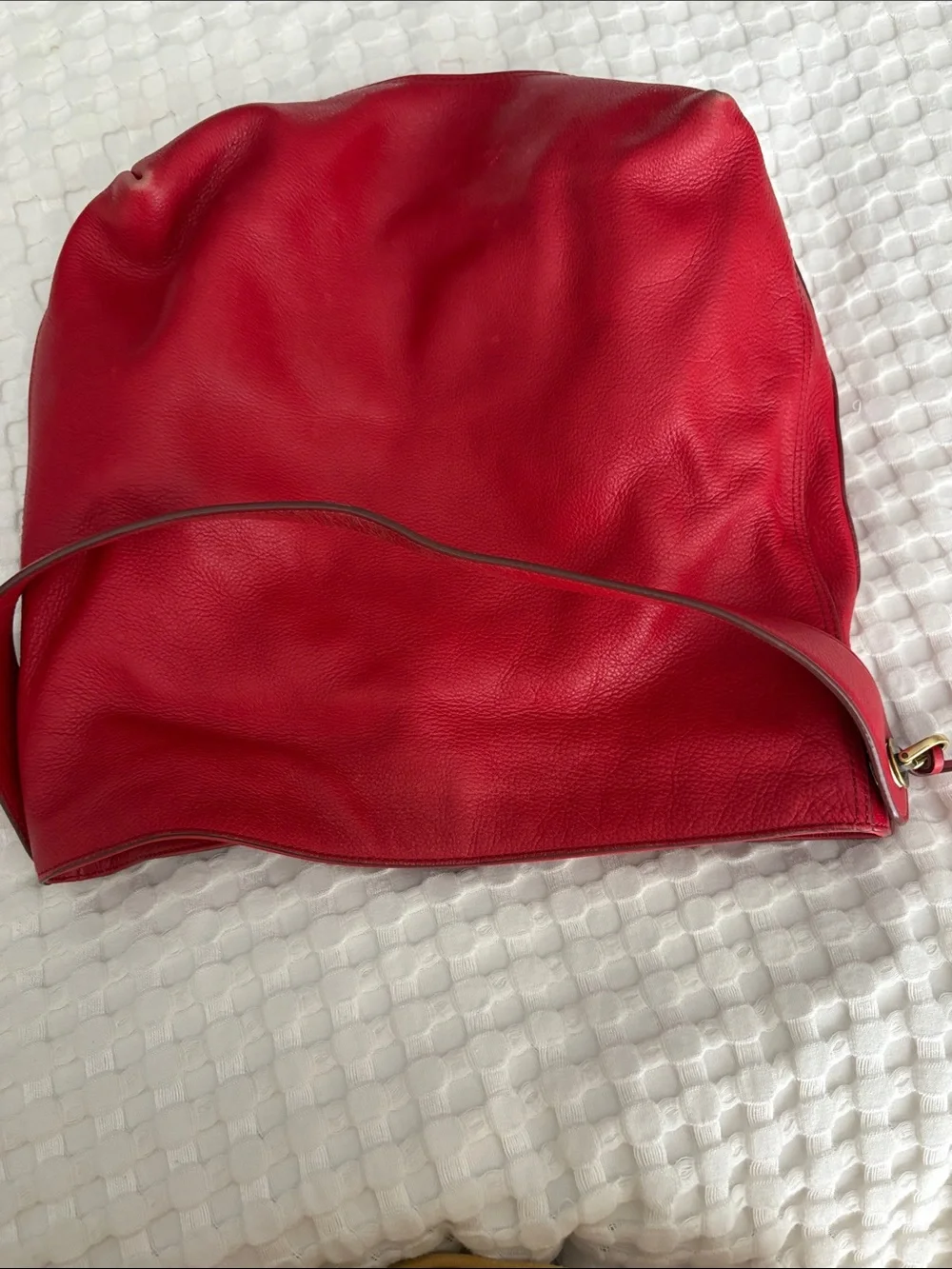 Fossil Red Leather Bag - Shoulder or Crossbody